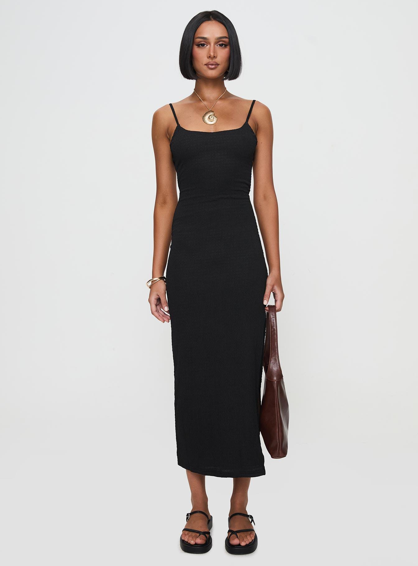 Elestria Maxi Dress Black Product Image