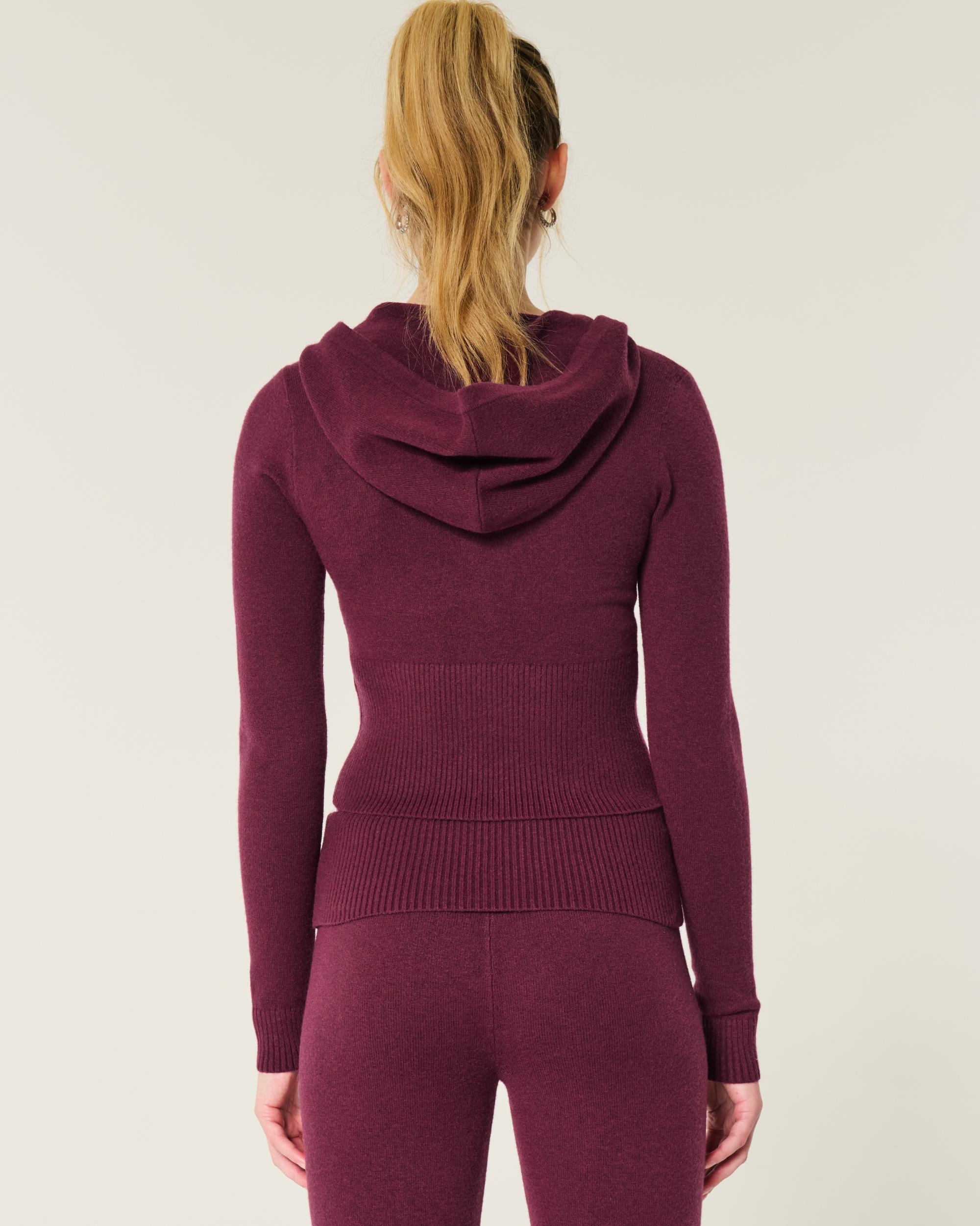 Gilly Hicks Cozy Sweater-Knit Zip-Up Hoodie Product Image