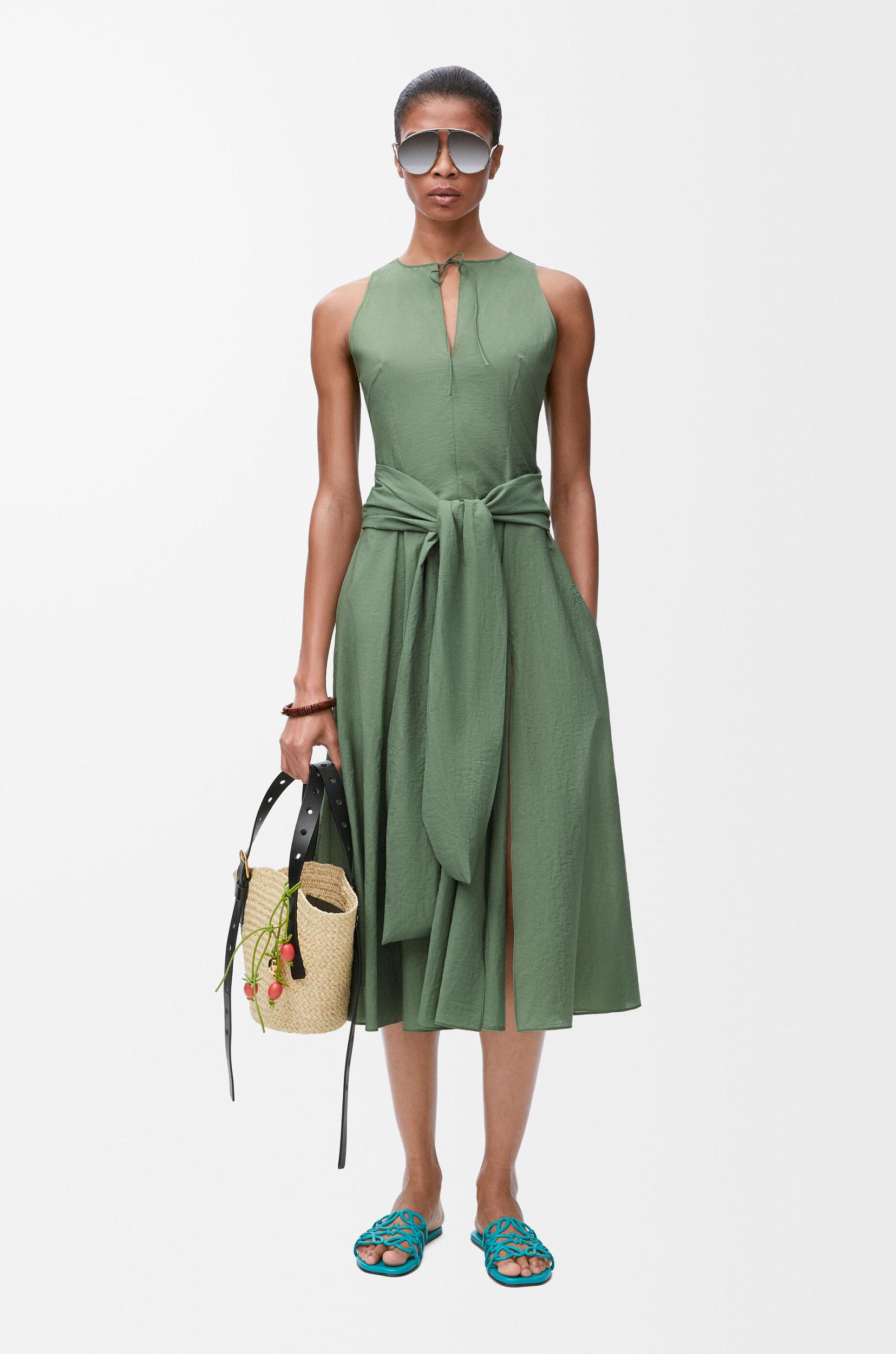 Wrap dress in cotton blend Product Image