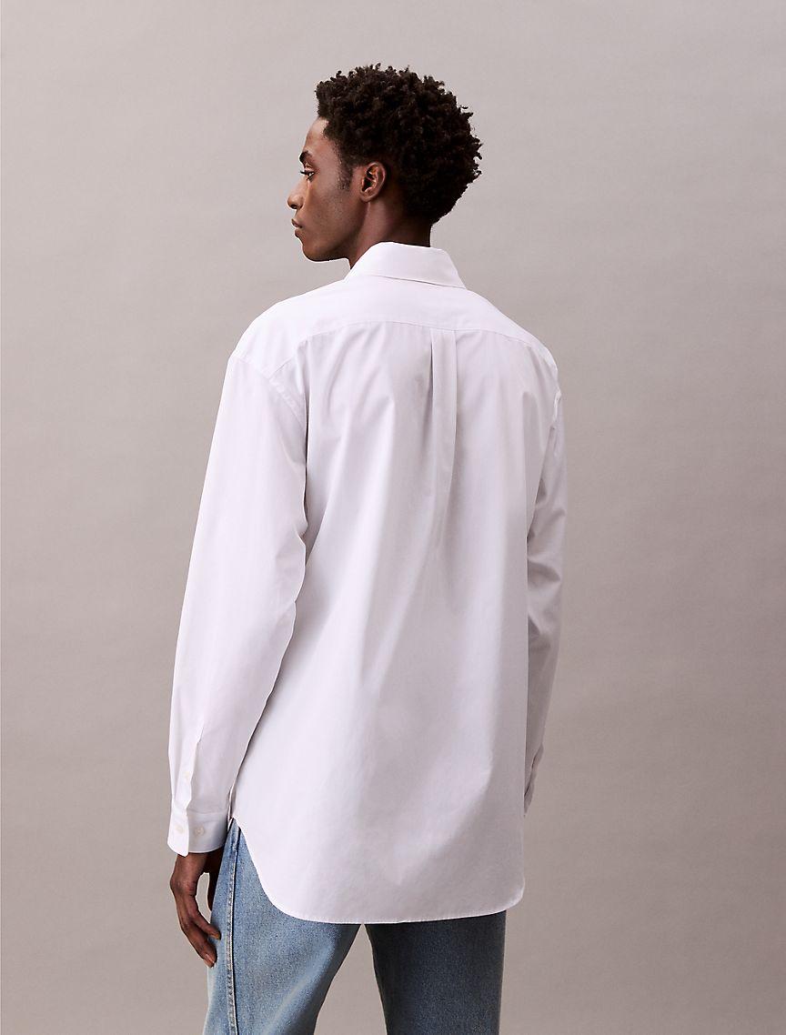 Oversized Cotton Poplin Button-Down Product Image
