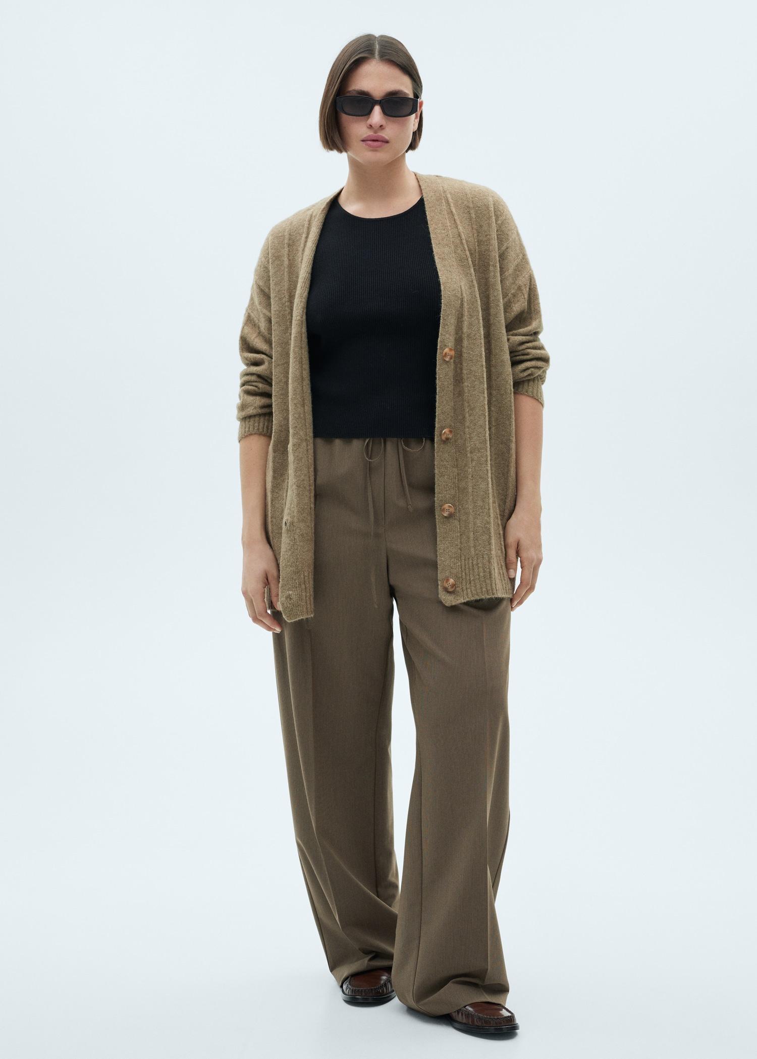 Buttoned long cardigan - Women | MANGO USA Product Image