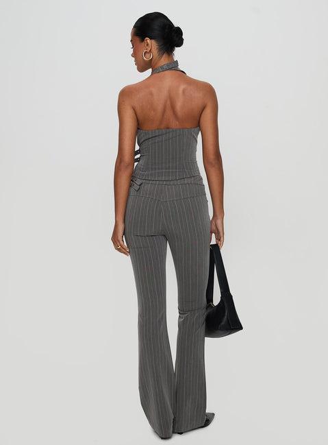 Calexico Buckle Pant Grey Pinstripe Product Image