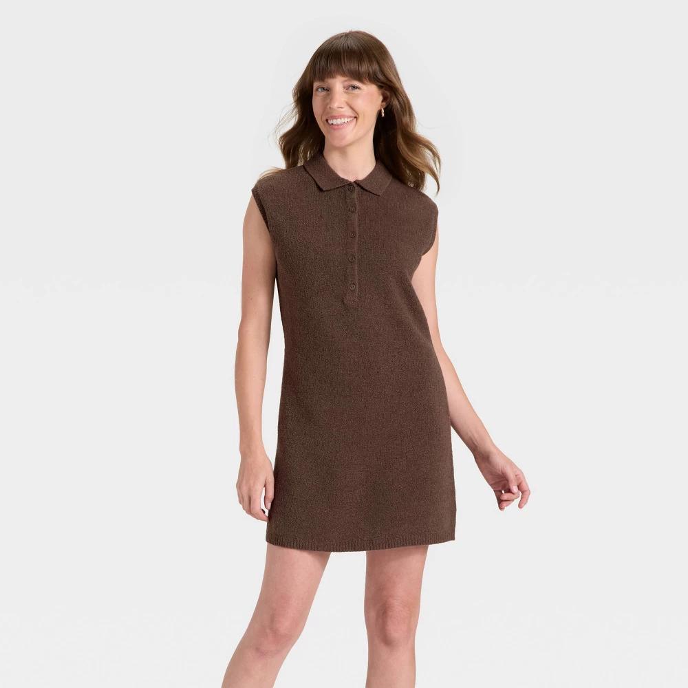 Women's Mini Sweater Dress - Universal Thread™ Brown 3X Product Image