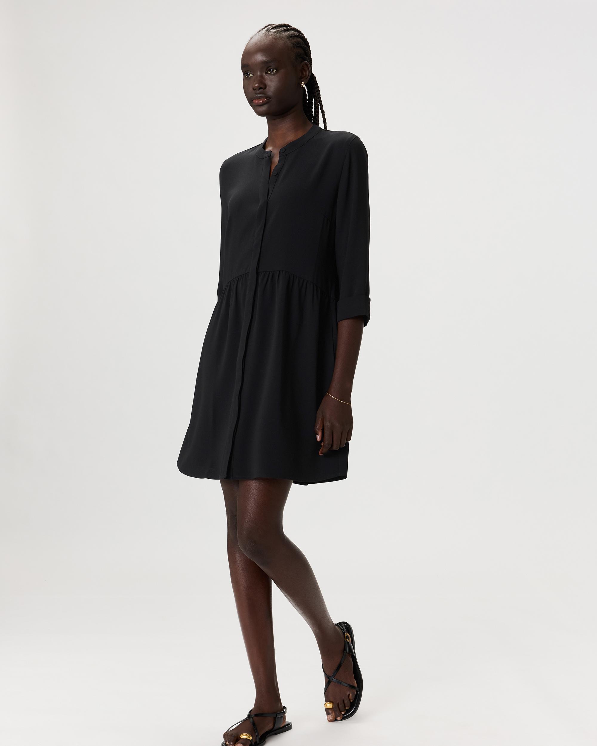 Quince | Women's Fluid Crepe Shirt Dress Polyester Product Image