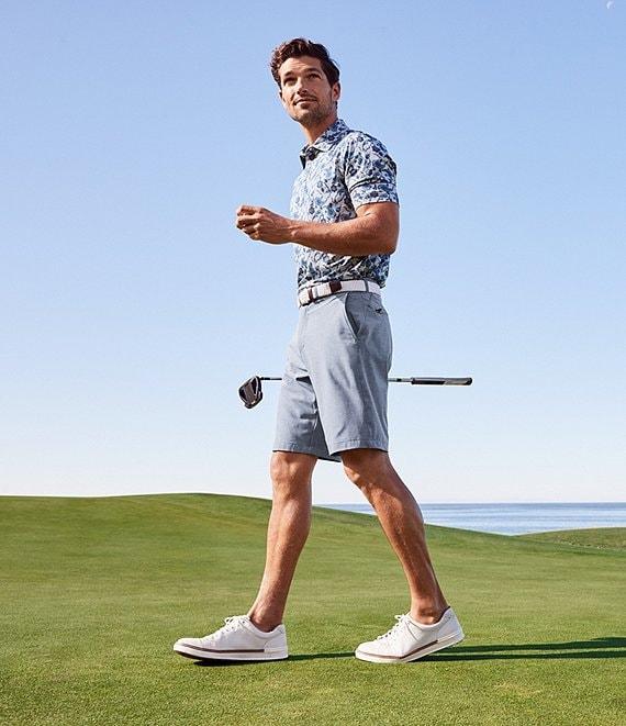 Johnston & Murphy XC4 Paisley Print Performance Short-Sleeve Polo Shirt Product Image