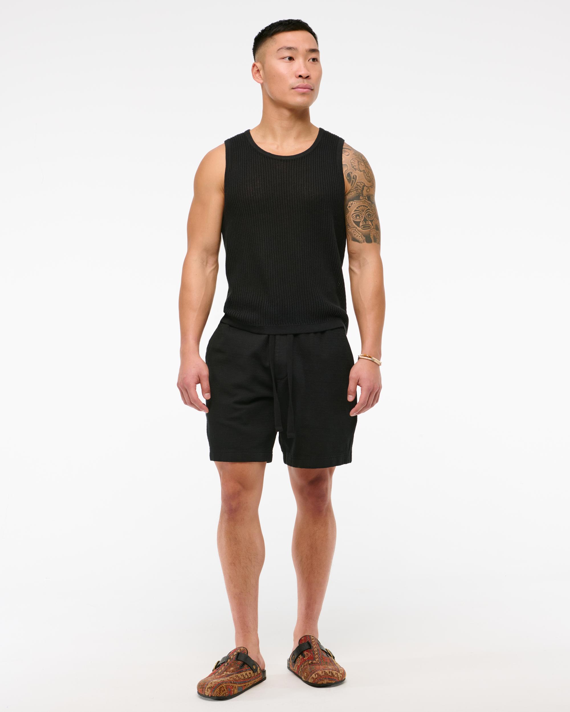 Cropped Classic Stitch Sweater Tank Product Image