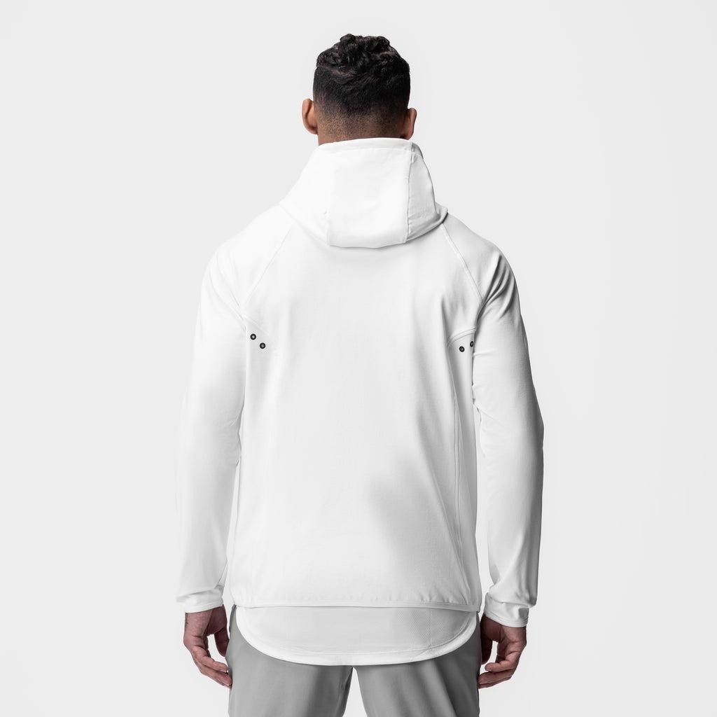 0943. Performance Fleece Zip Hoodie - White Product Image