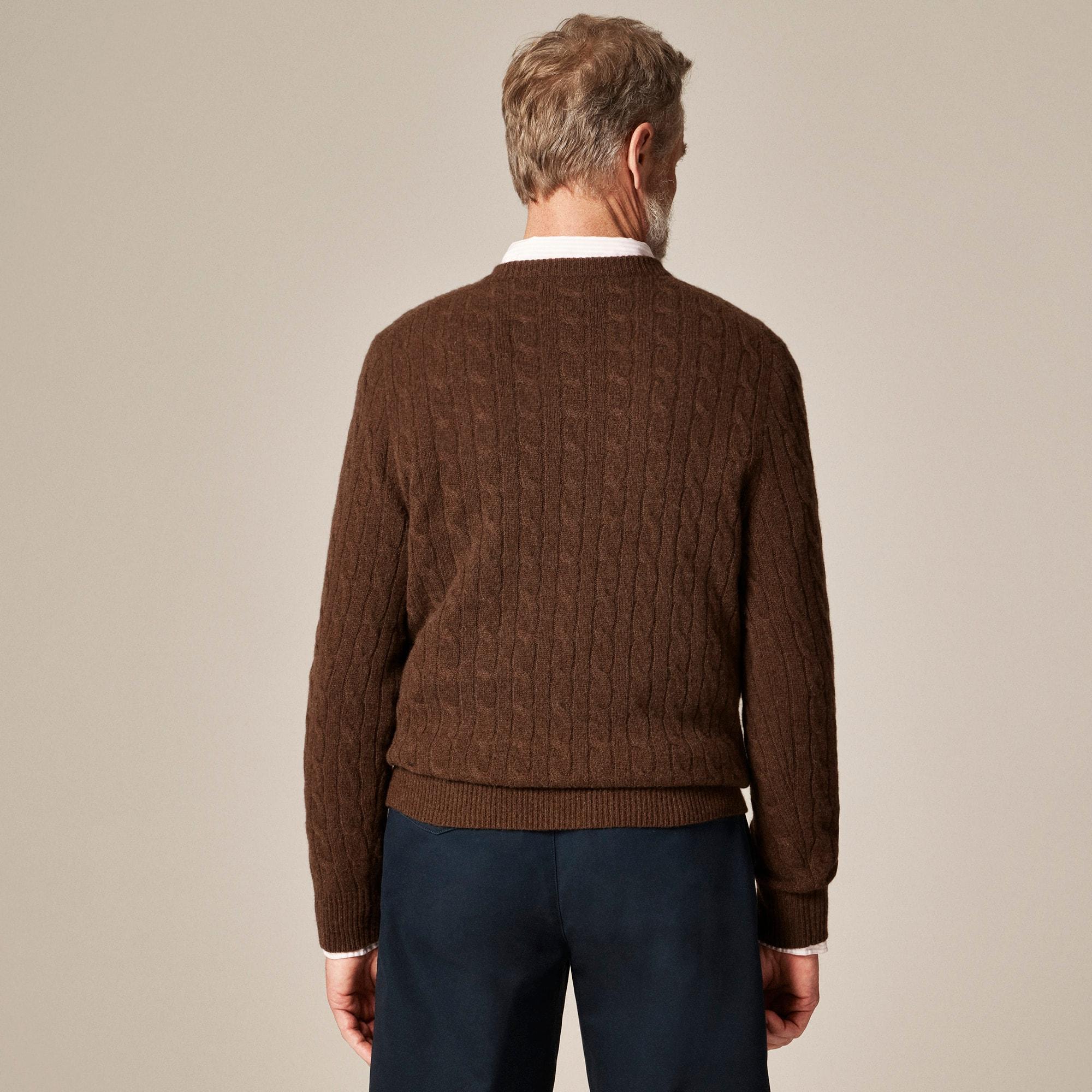 Cashmere cable-knit sweater Product Image