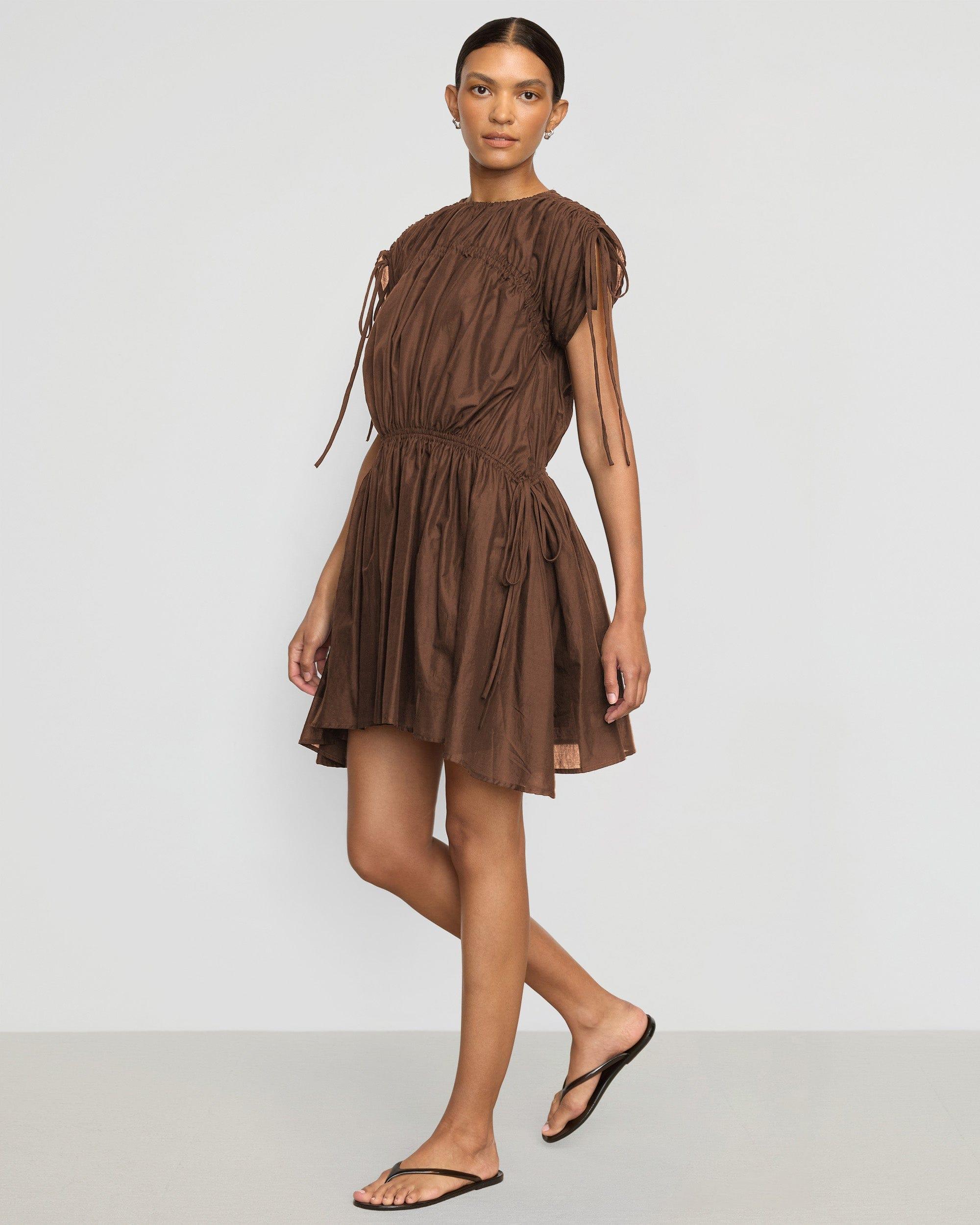 Akemi Tie-Shoulder Organic Cotton Dress Product Image