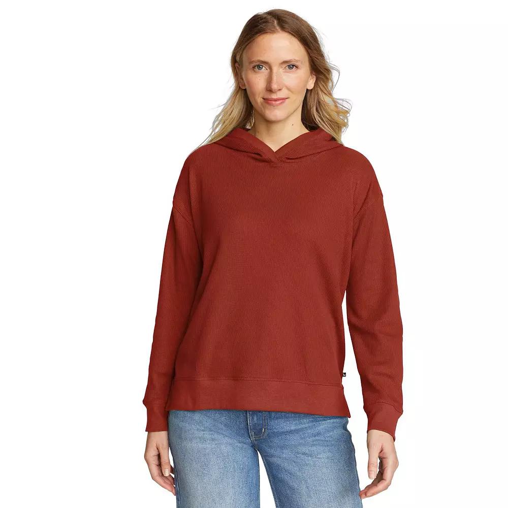 Women's Eddie Bauer Pullover Thermal Hoodie, Size: Medium, Deep Brown Product Image