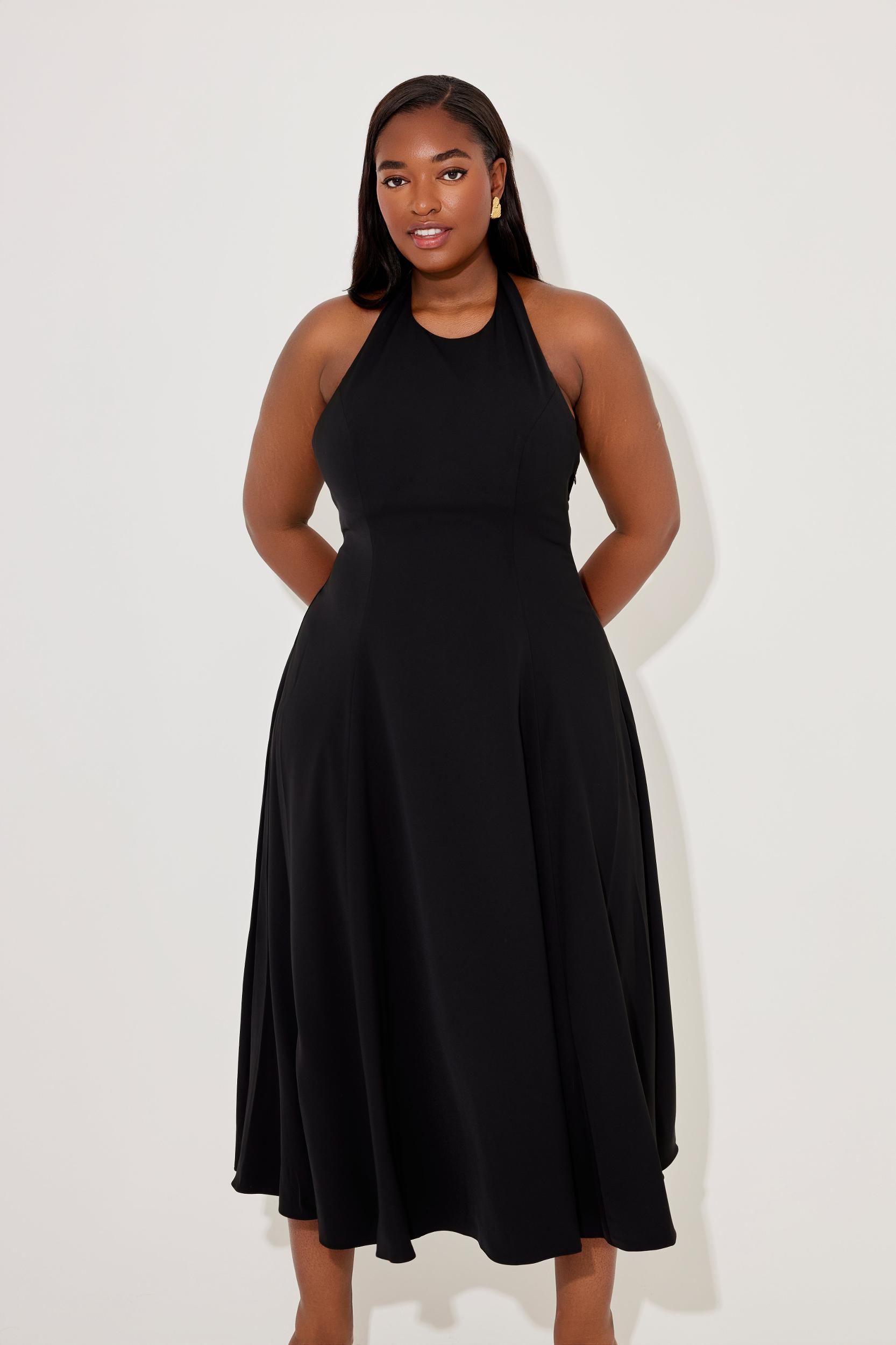 Low Back Midi Dress Product Image