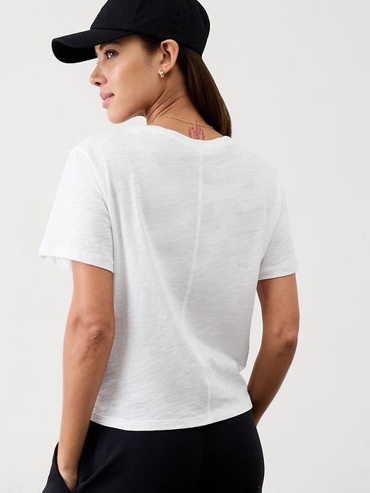 Essential Slub V-Neck Tee Product Image