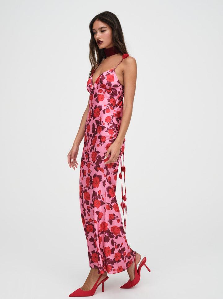 Huda Maxi Dress — Pink Product Image