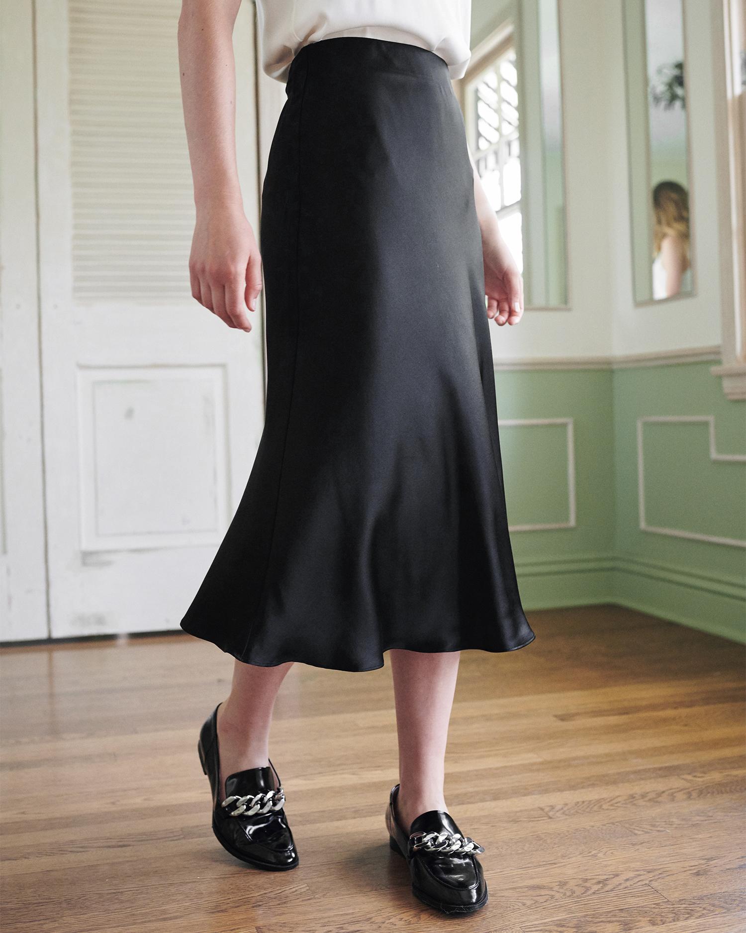 Quince | Women's 100% Washable Silk Skirt Product Image