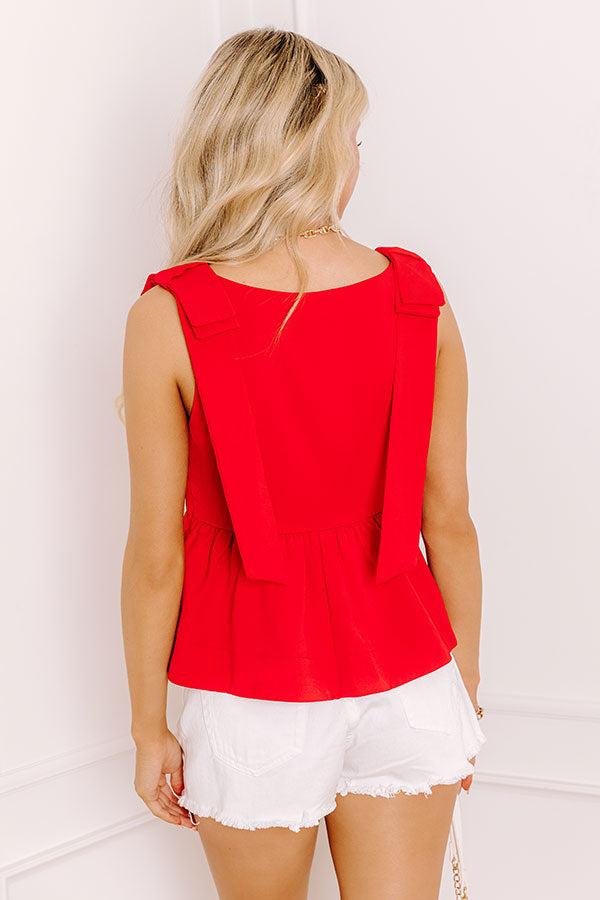 Flirty Moment Peplum Top Product Image
