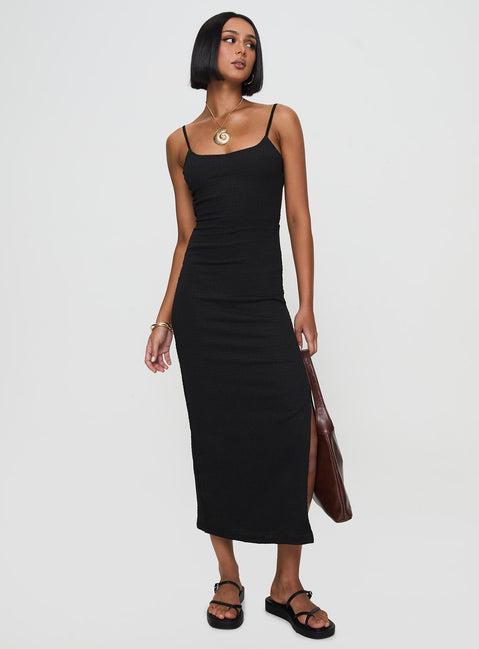 Elestria Maxi Dress Black Product Image
