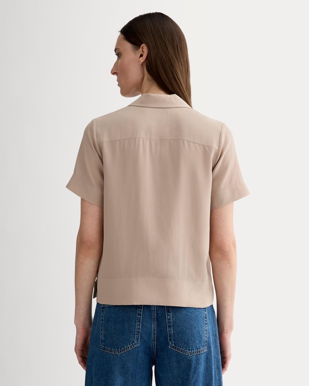 Womens Notch Shirt in Washable Silk by Everlane Product Image