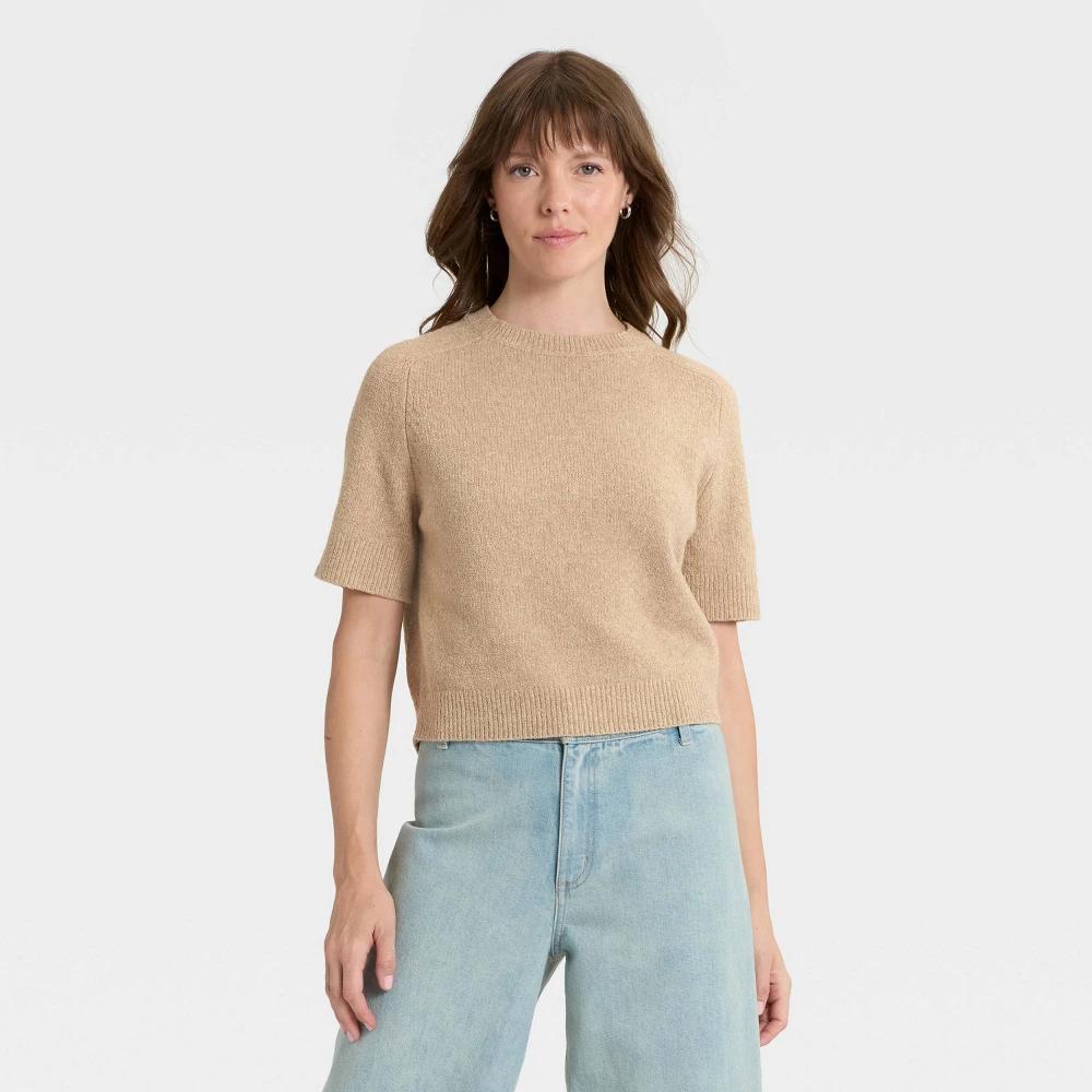 Women's Short Sleeve Crewneck Pullover Sweater - Universal Thread™ Product Image
