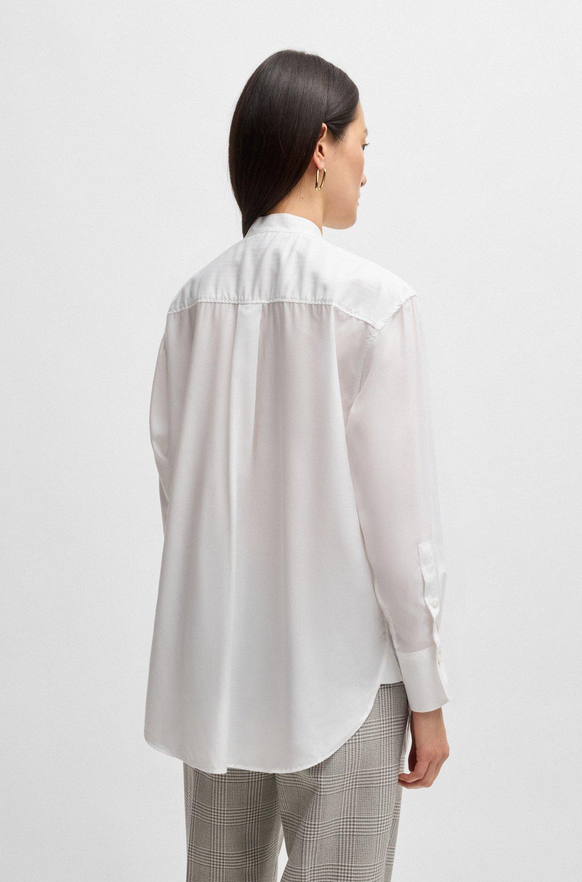 Relaxed-fit blouse in easy-iron poplin Product Image
