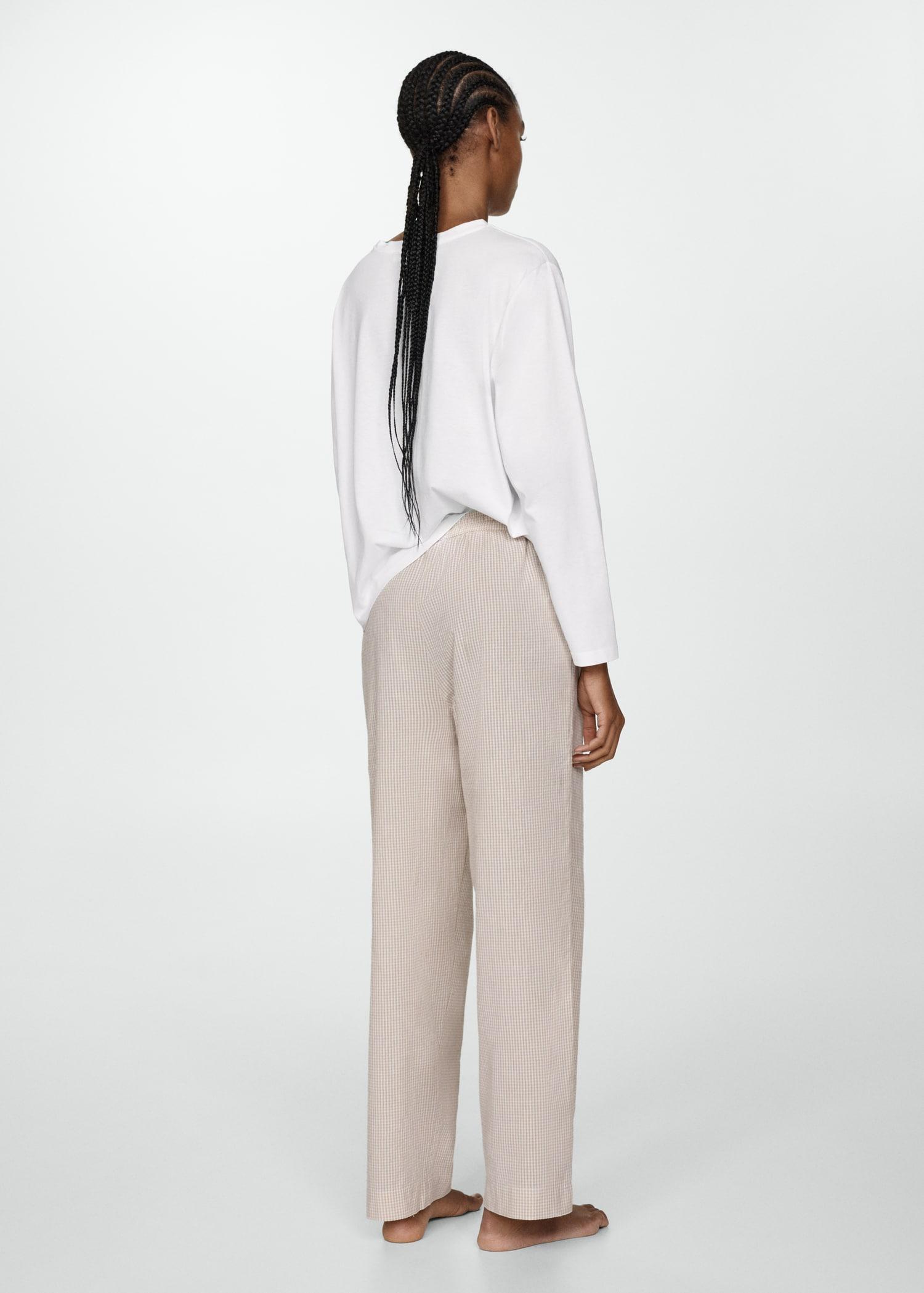 Two-piece cotton pyjamas - Women | MANGO USA Product Image