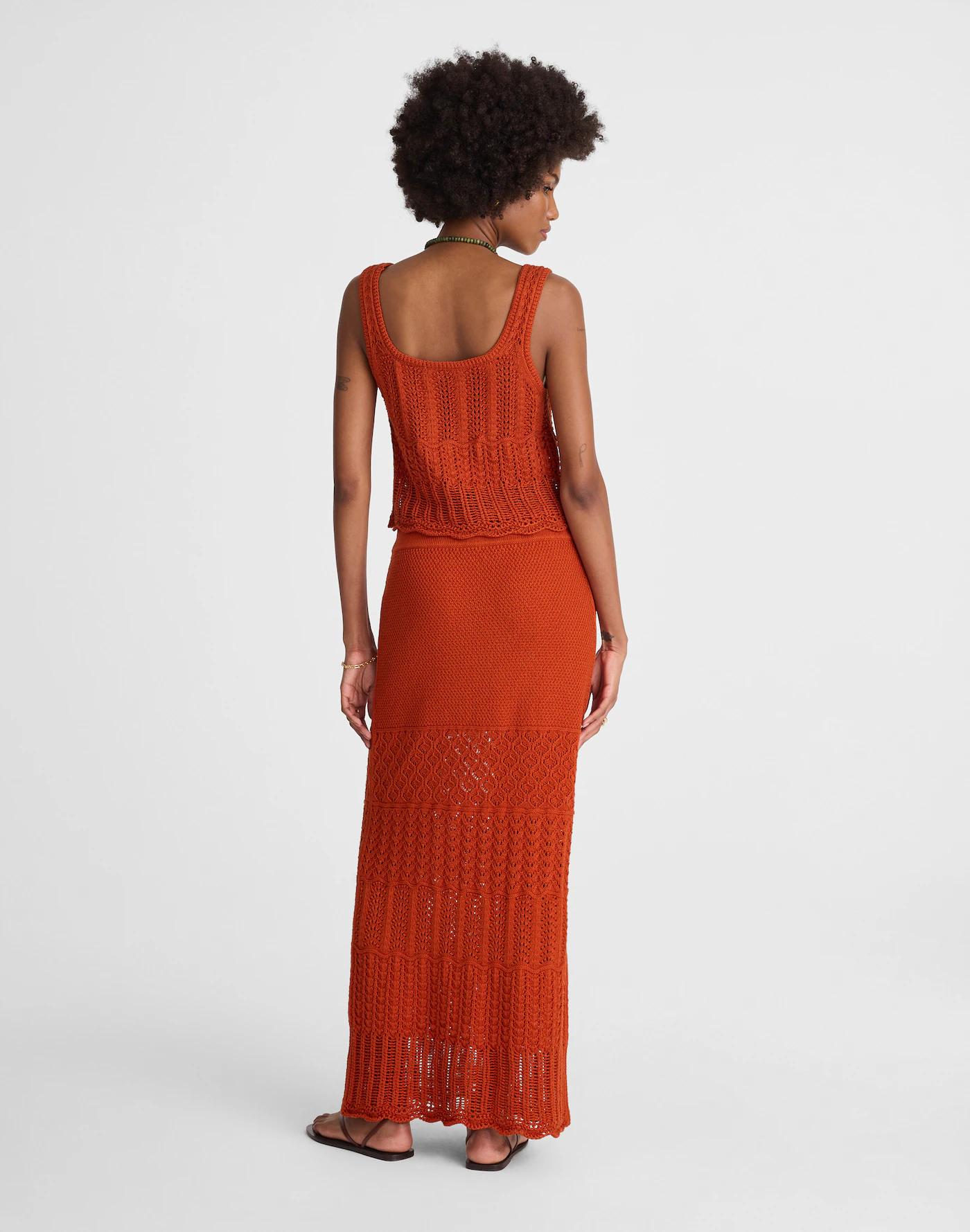 Pointelle-Stitch Maxi Skirt Product Image