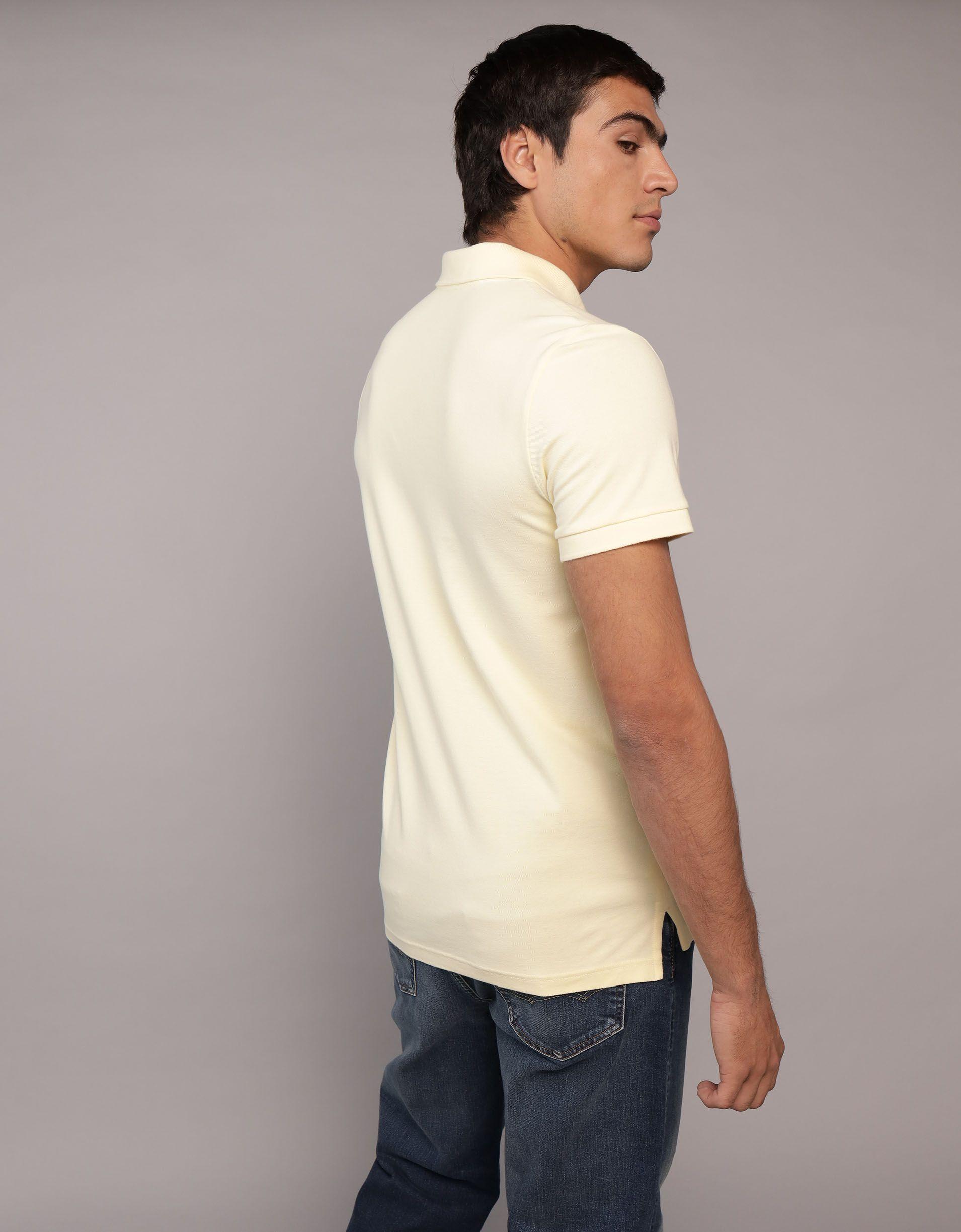 AE Lived-In Slim Fit Pique Polo Shirt Product Image