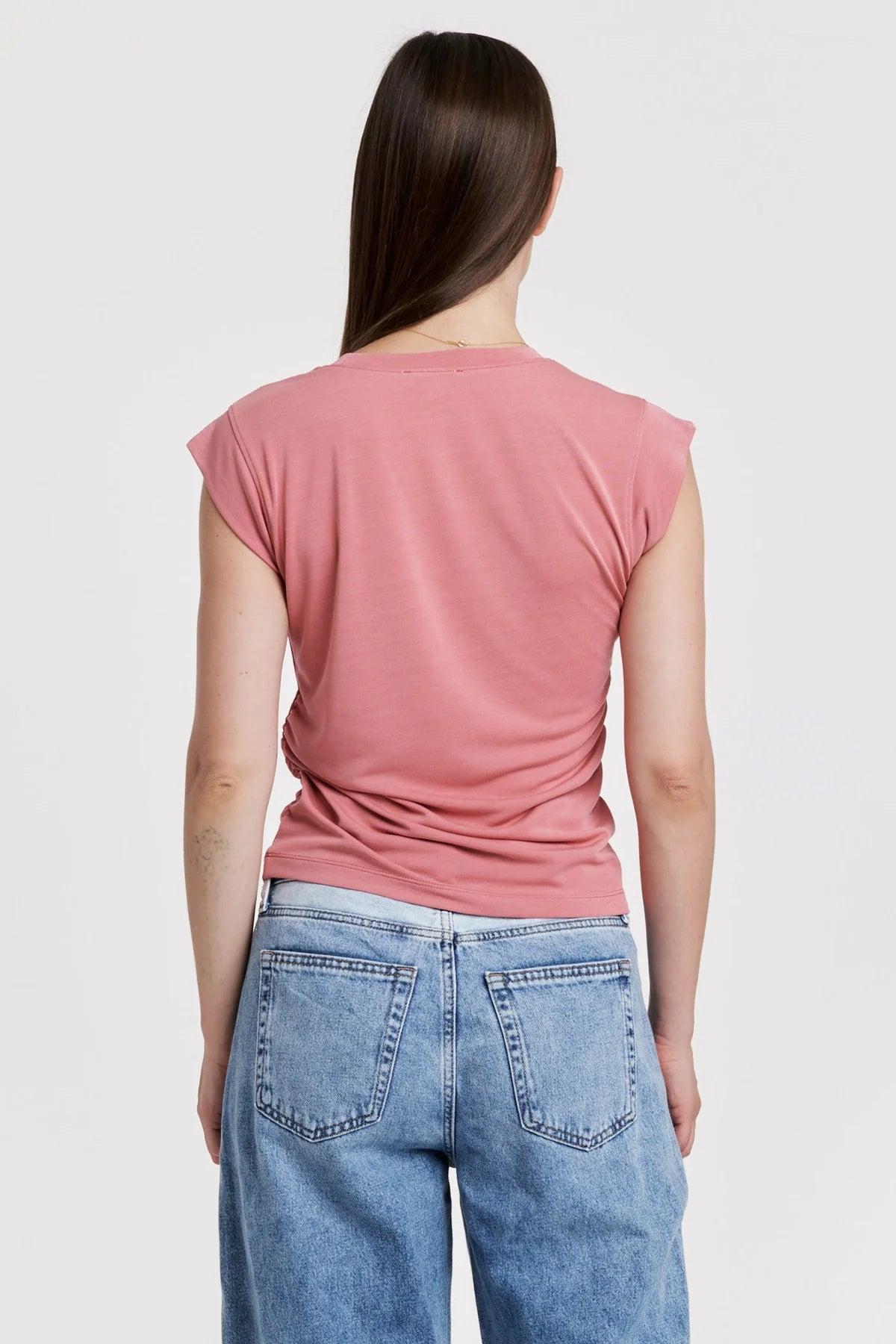 Alora Side Shirred Muscle Tee Product Image