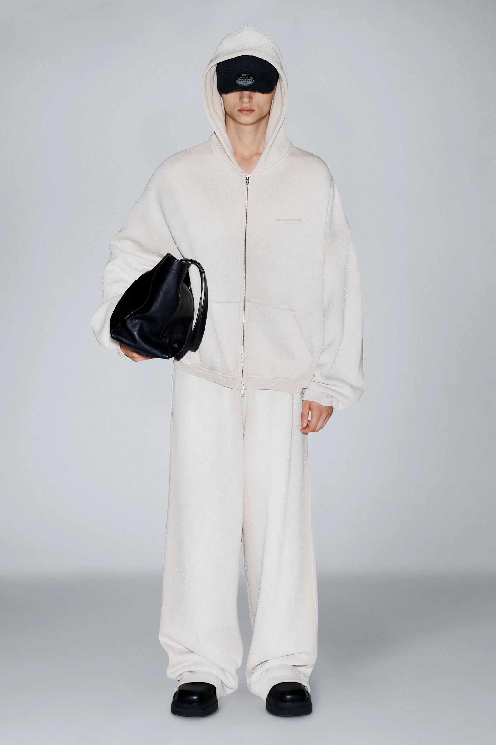 Crystal Hotifx Zip-up Hoodie In Cotton Blend Product Image