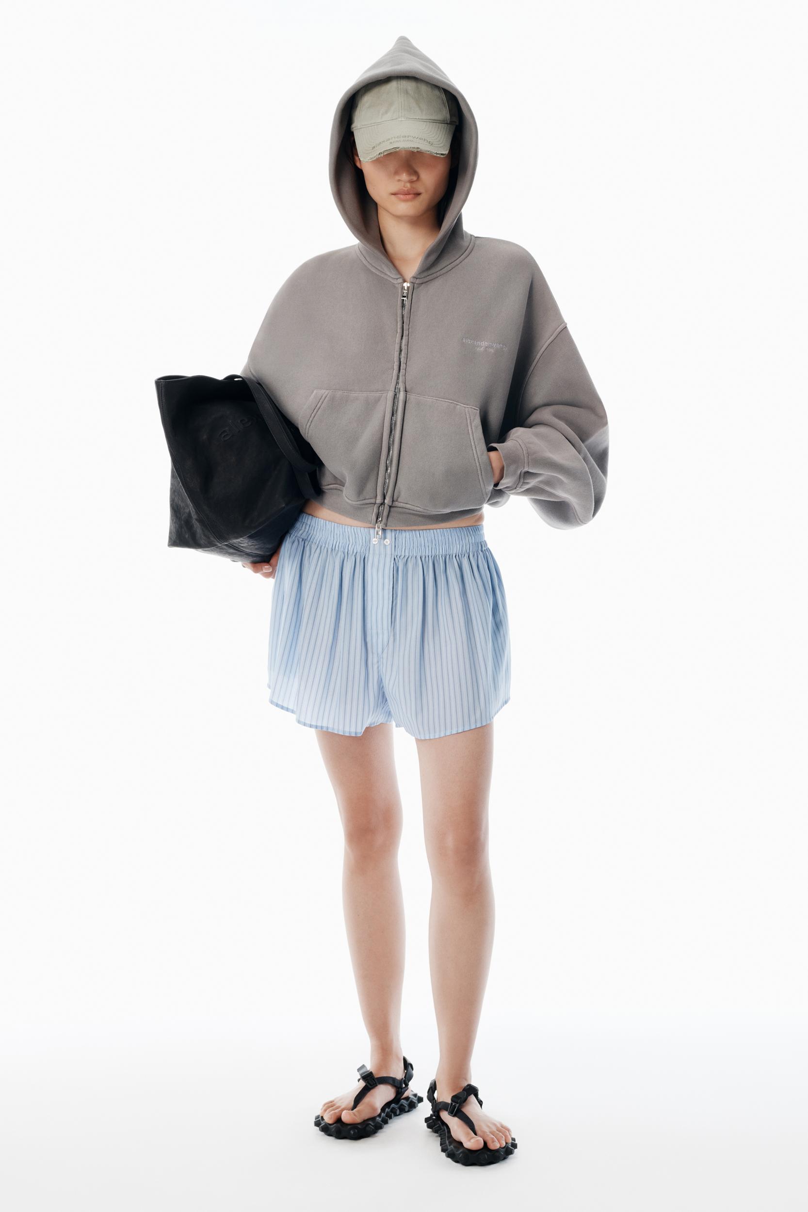 Blue Mid-rise Boxer Shorts Product Image