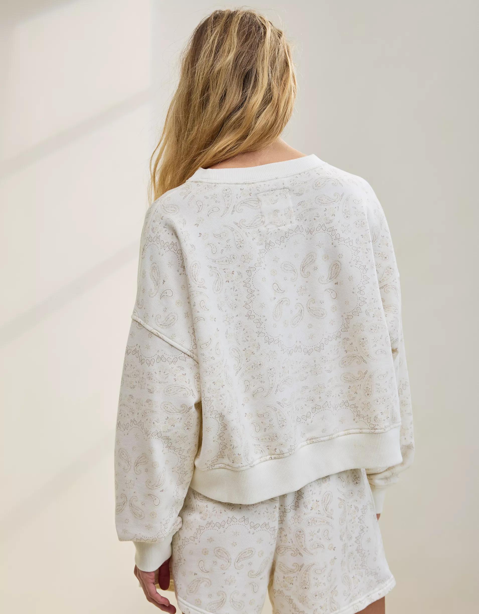 Aerie Take It Easy Crew Sweatshirt Product Image