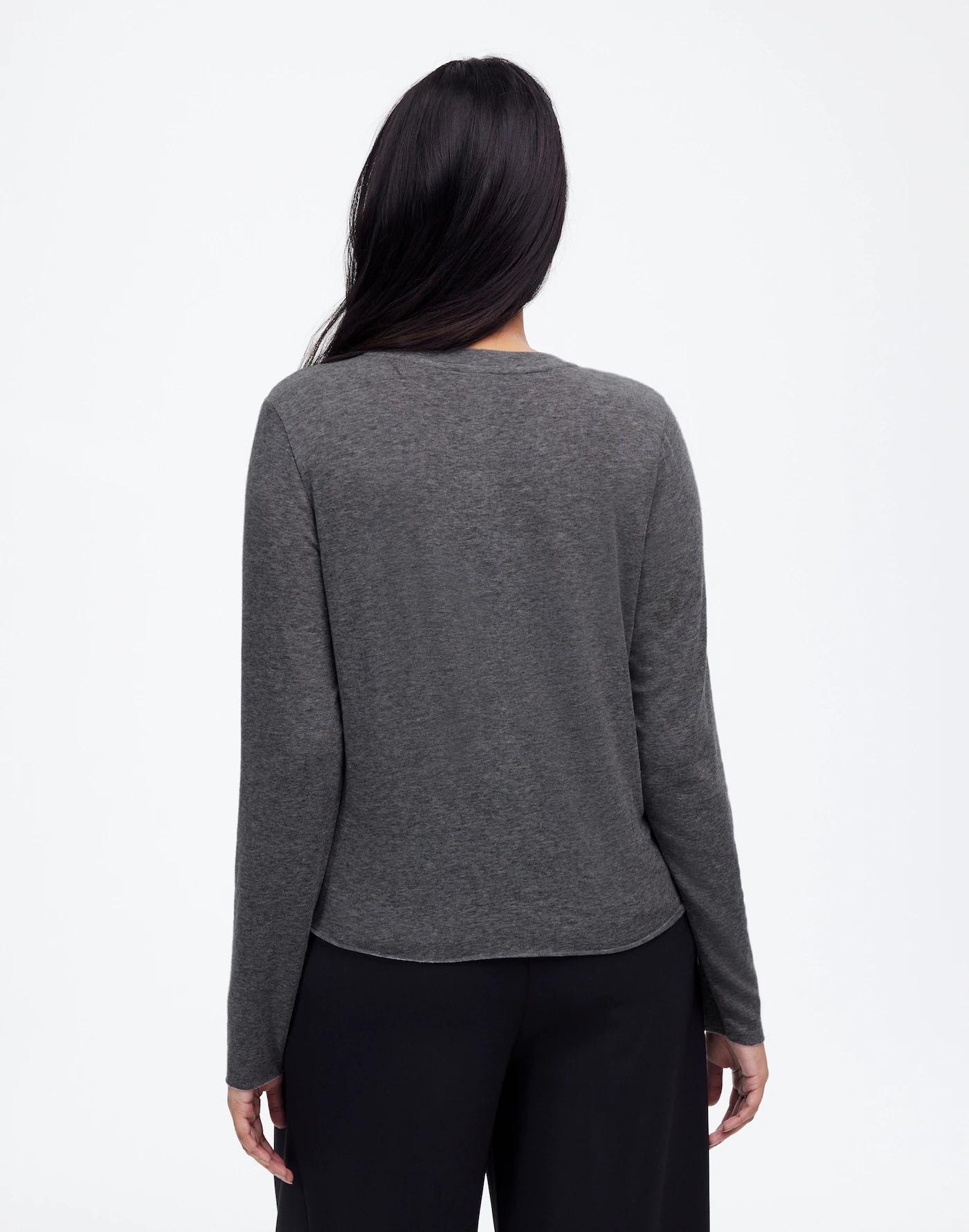 Wool-Blend Crewneck Cardigan Product Image