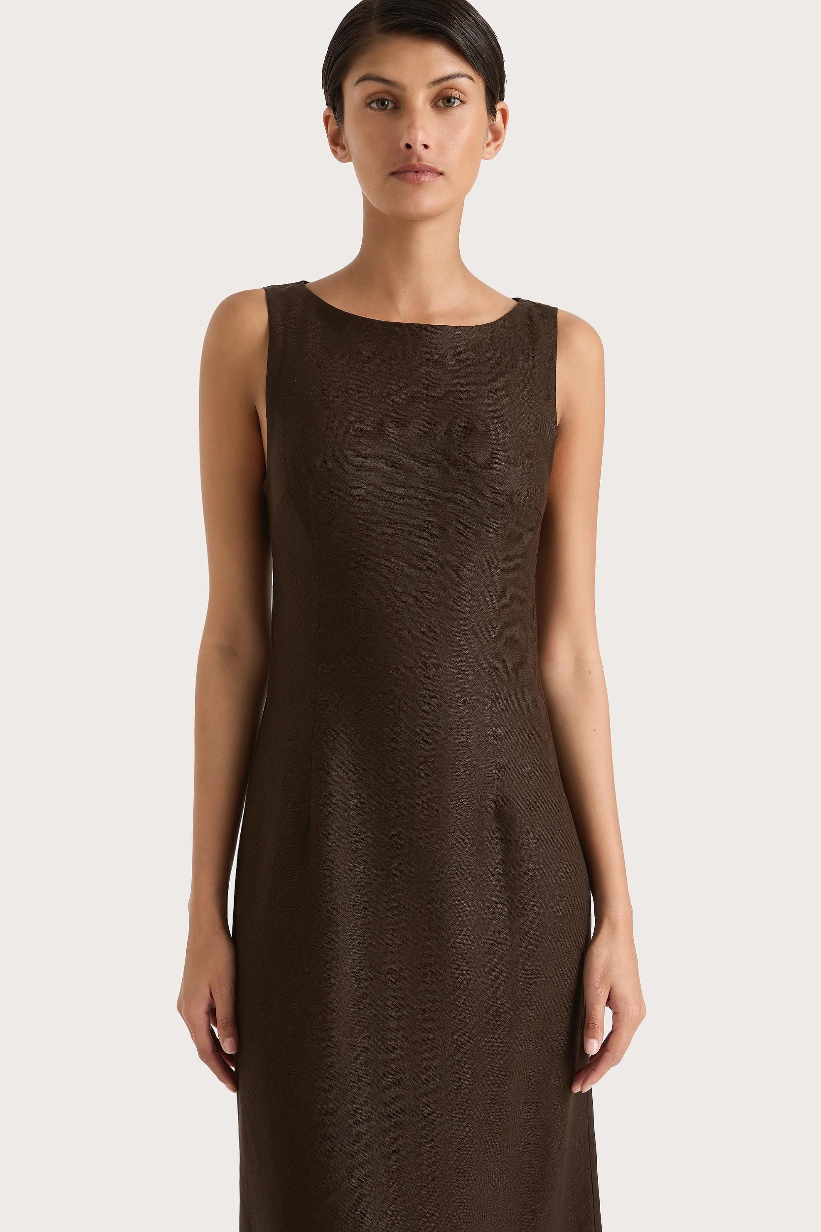 Lydie Maxi Dress Coffee - Final Sale Product Image