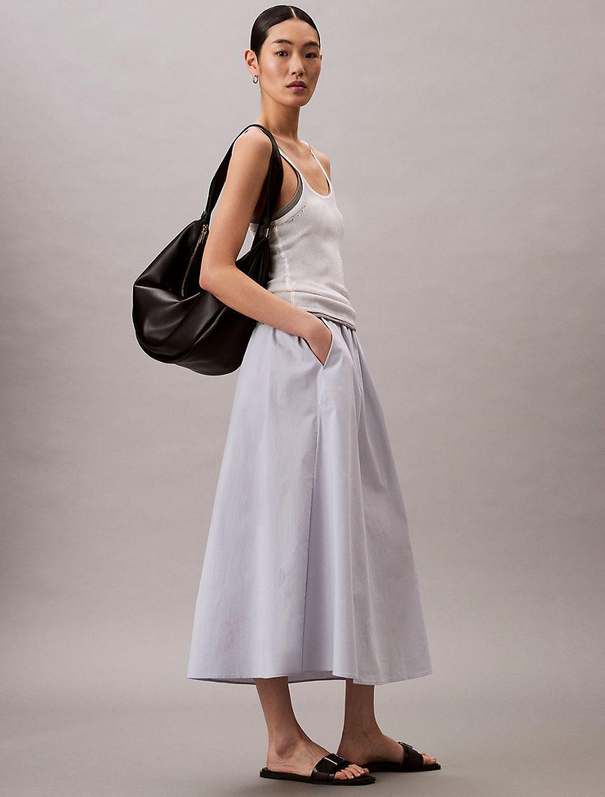 Poplin Midi Skirt  Product Image
