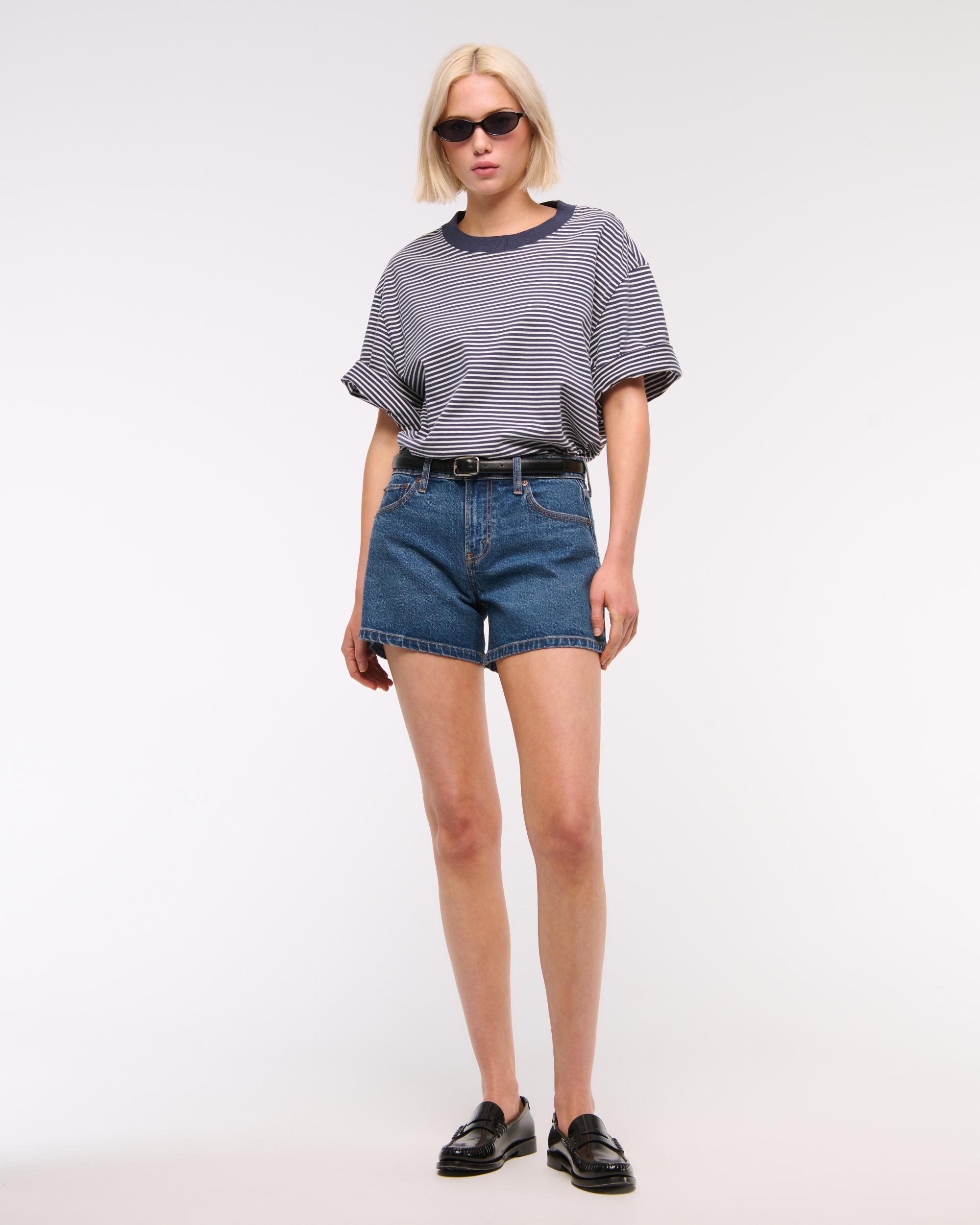 Mid Rise A-Line Short Product Image