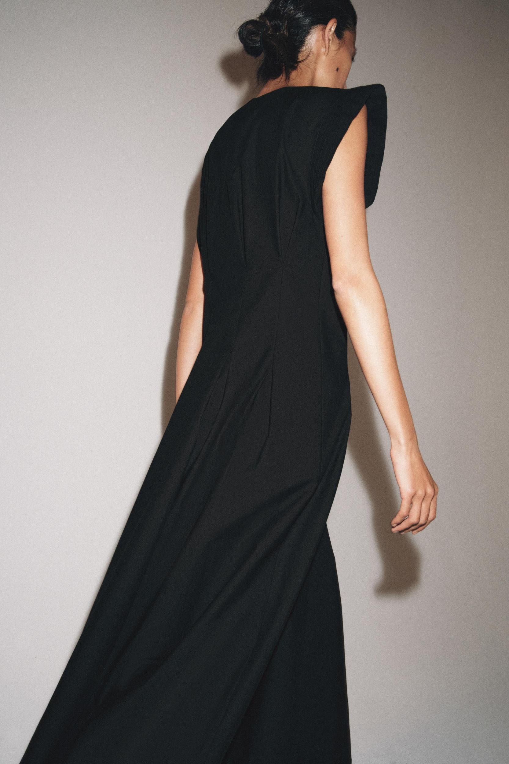 PLEATED POPLIN DRESS ZW COLLECTION Product Image