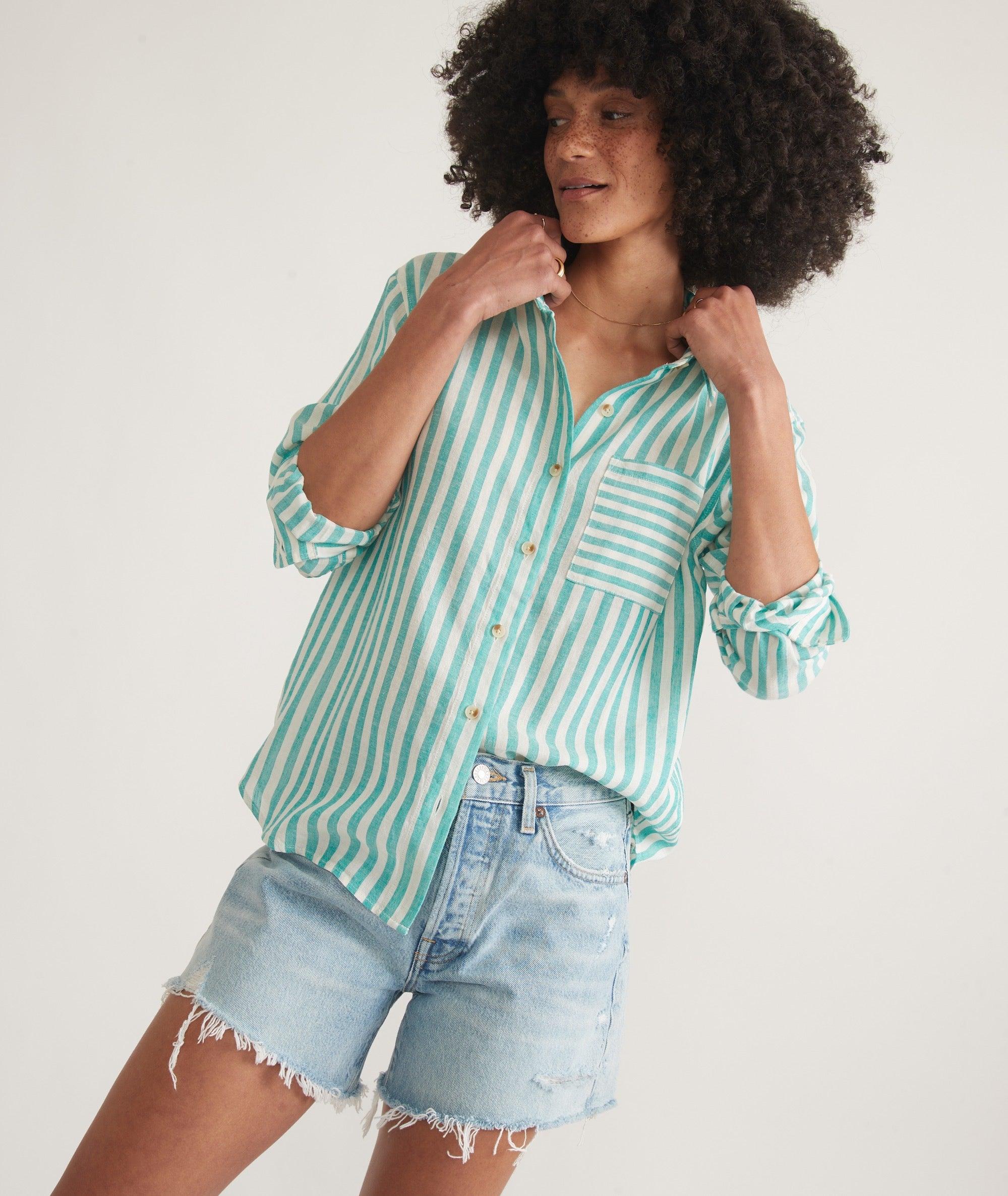 Abbey Linen Button Down Product Image