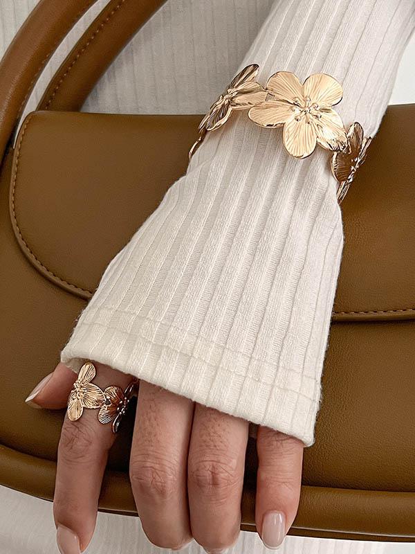 Flower Shape Geometric Bracelet Accessories Rings Accessories Product Image