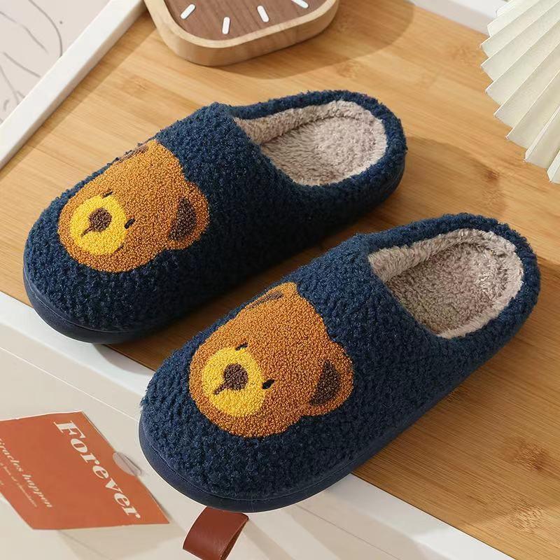 Cute Bear Fluffy Slippers Product Image