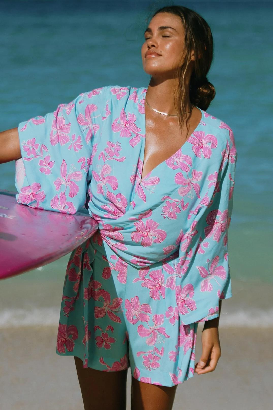 Front Tie Kimono Top Product Image