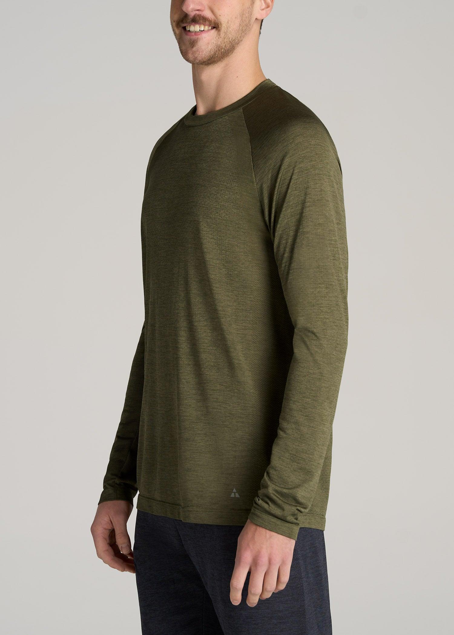 A.T. Performance MODERN-FIT Raglan Shirt for Tall Men in Olive Mix Male Product Image