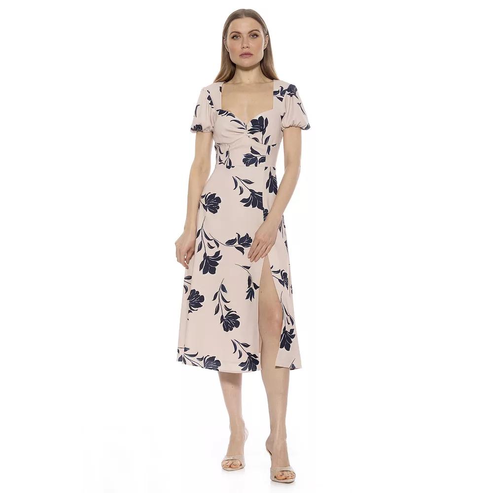 Women's ALEXIA ADMOR Gracie Sweetheart Midi Dress,  Product Image