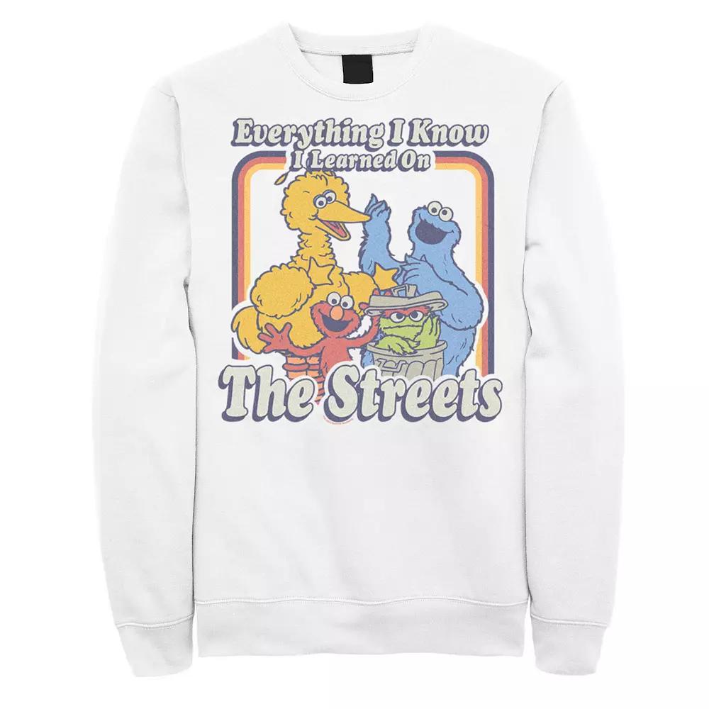 Men's Sesame Street Everything I Know Sweatshirt,  Product Image