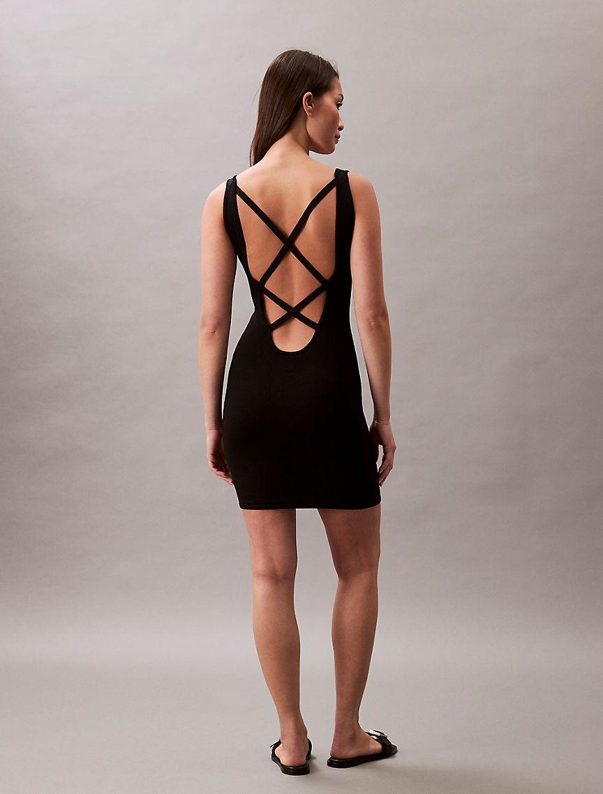 Cross Back Mini Dress Product Image