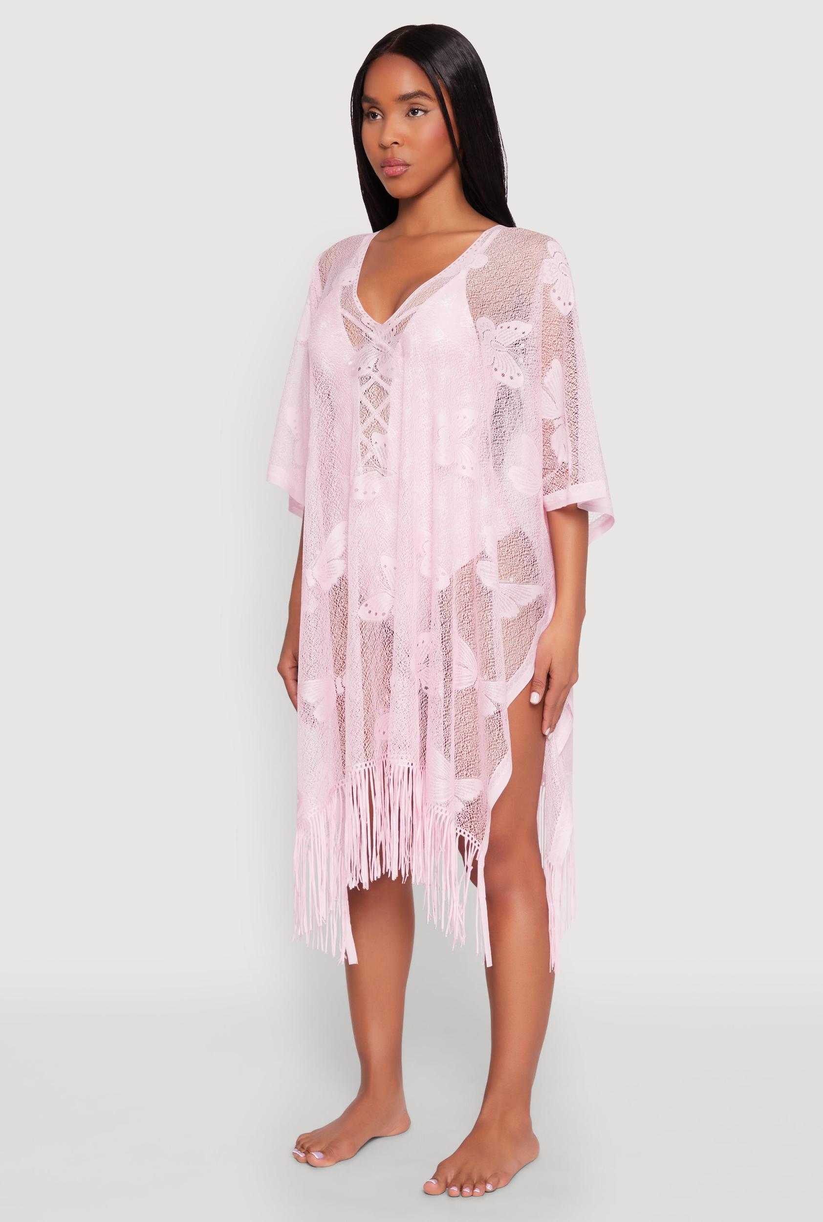 Butterfly Fringe Swim Cover Up Female Product Image