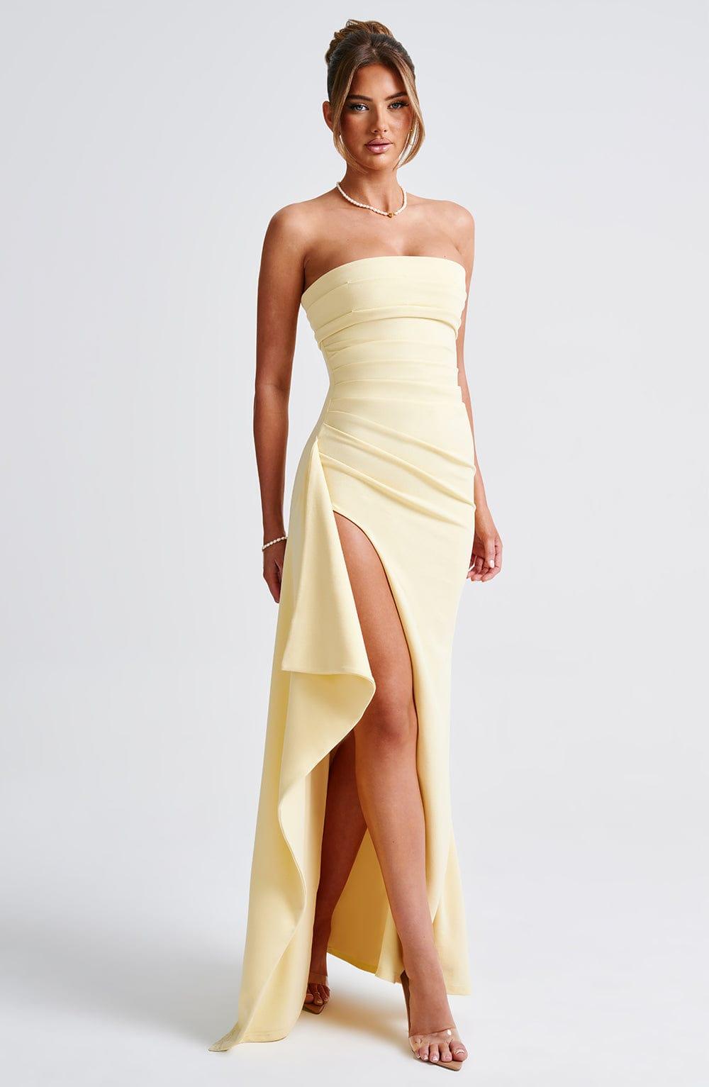Zafira Maxi Dress - Lemon Product Image