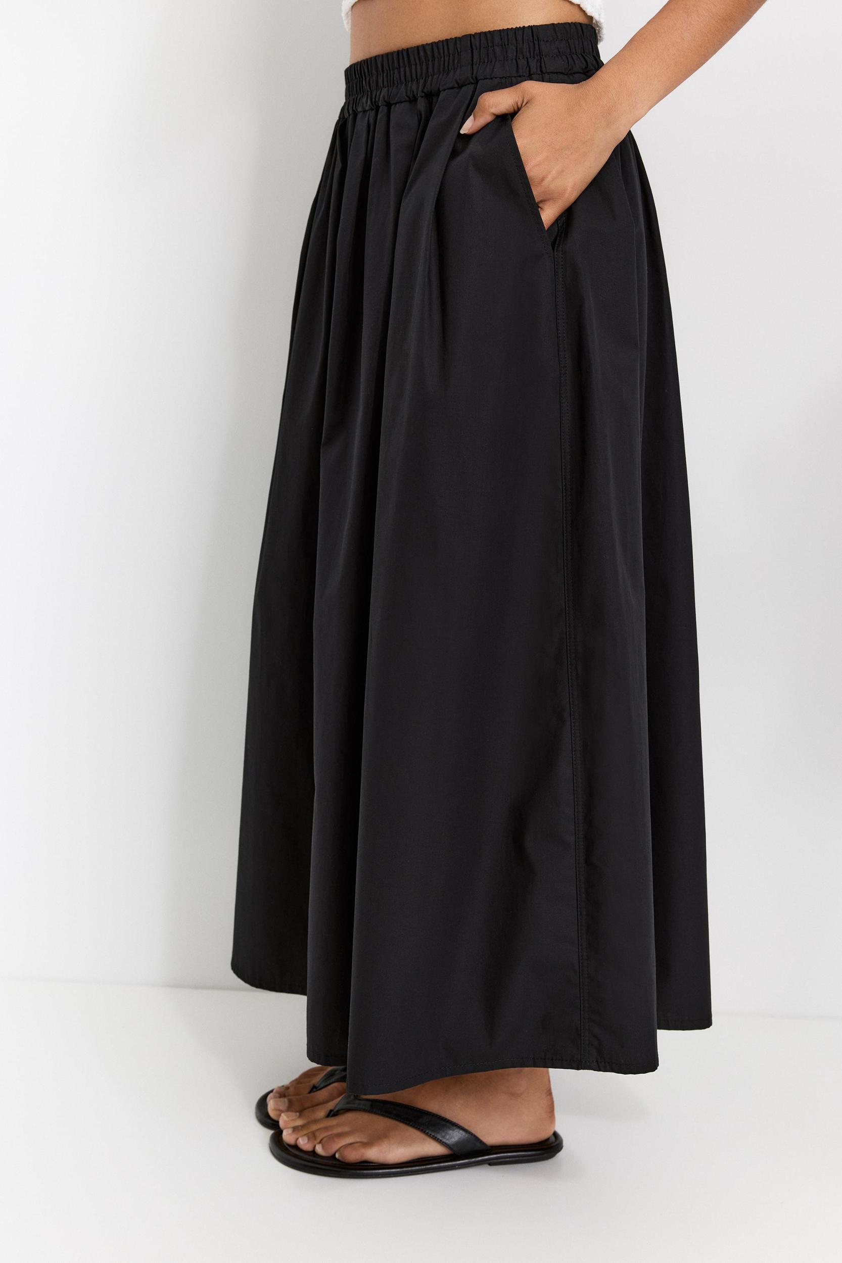 Poplin midi skirt Product Image