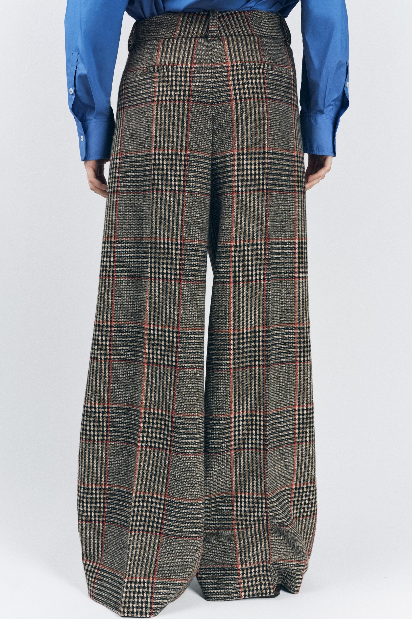 PLAID PANTS ZW COLLECTION Product Image