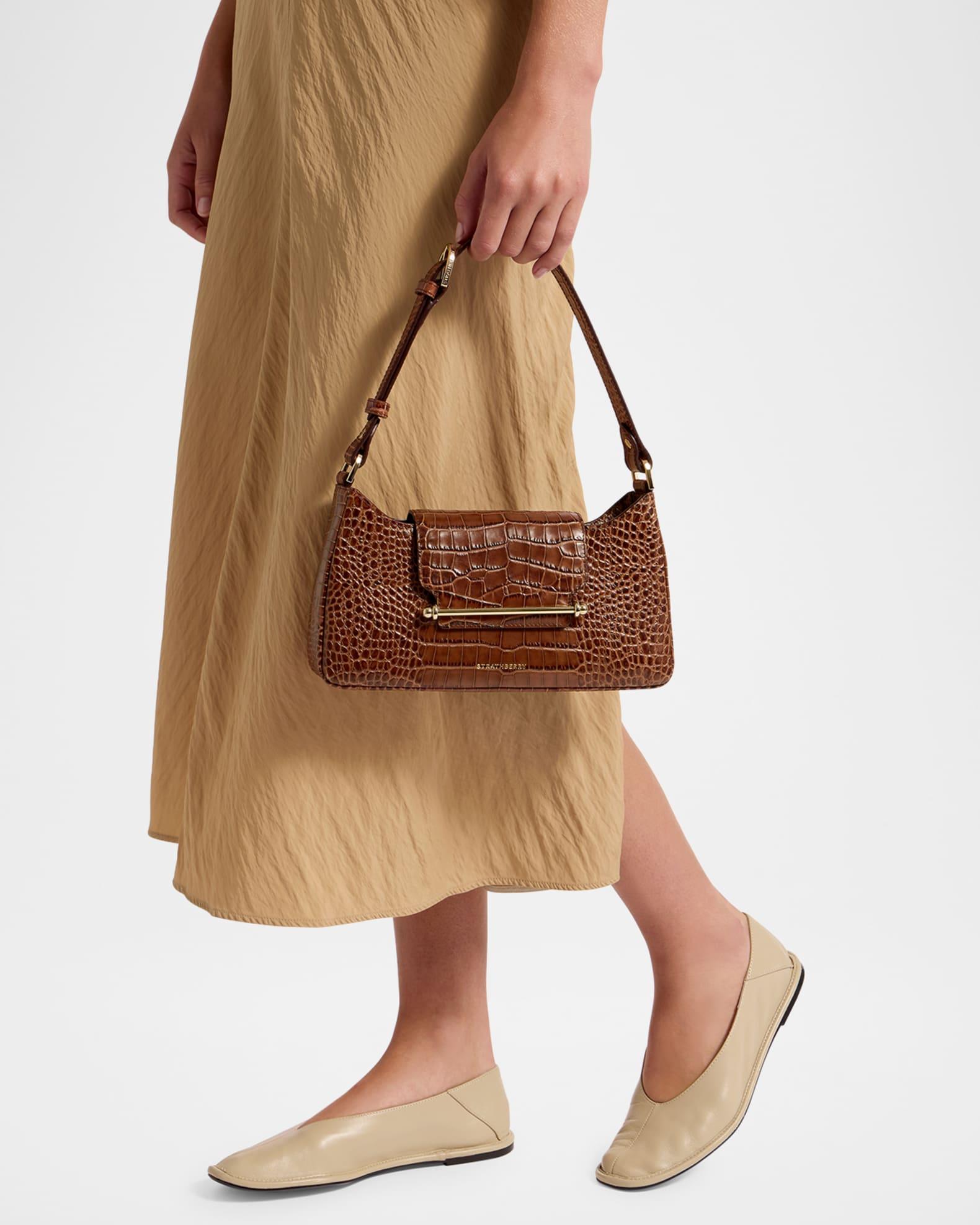 Multrees Omni Croc-Embossed Leather Shoulder Bag Product Image