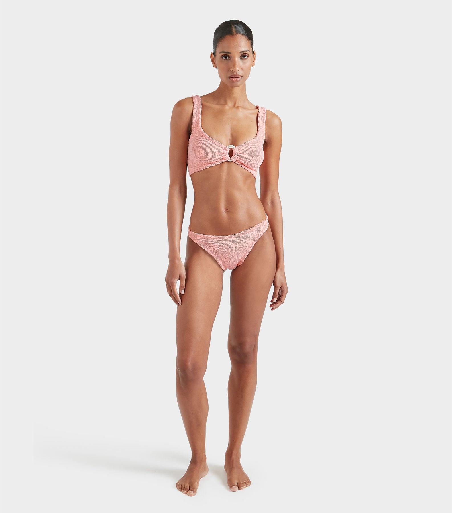 Julia Bikini With Pearly Hoop - Peach Product Image