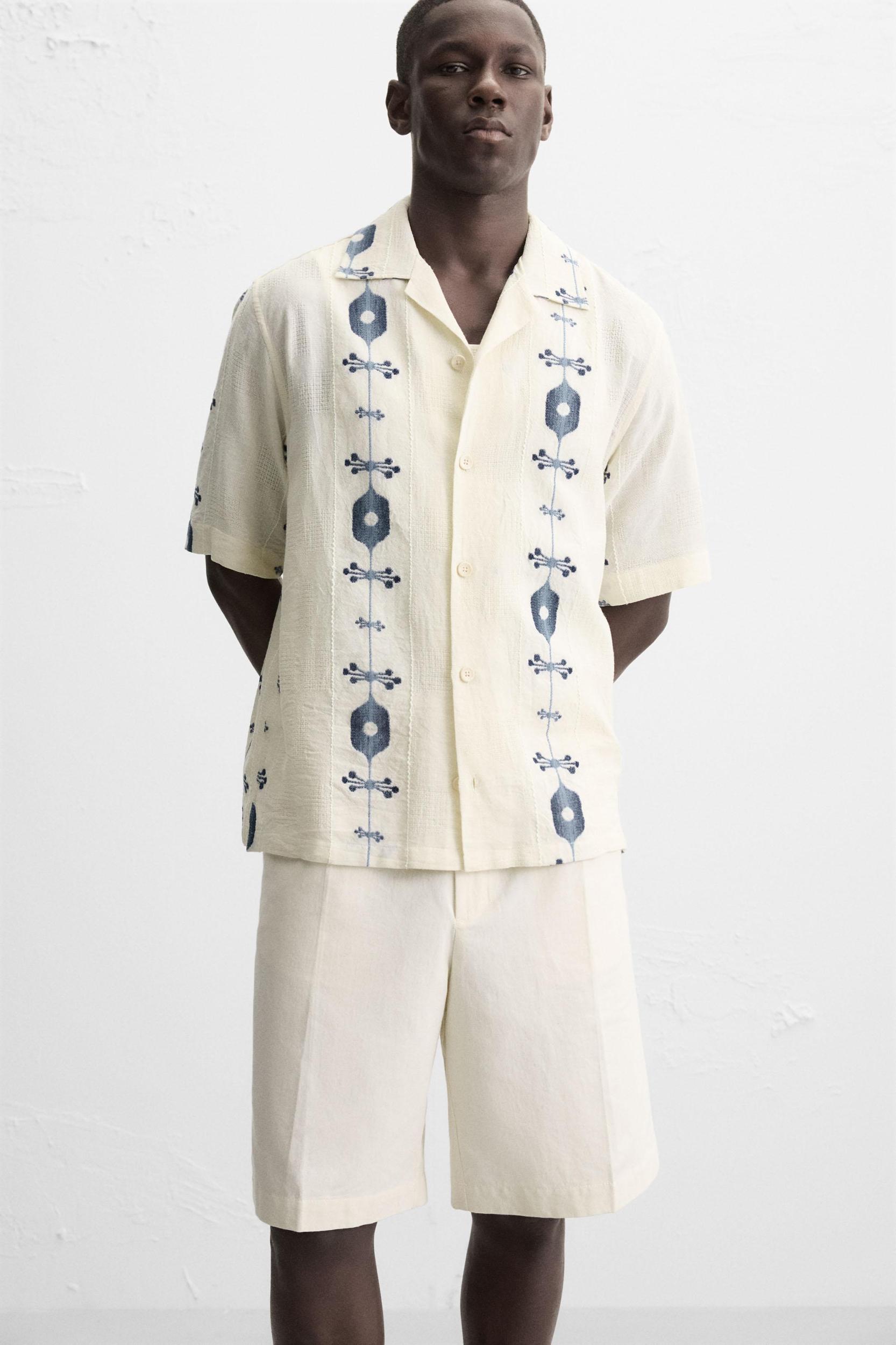 CONTRAST JACQUARD SHIRT Product Image